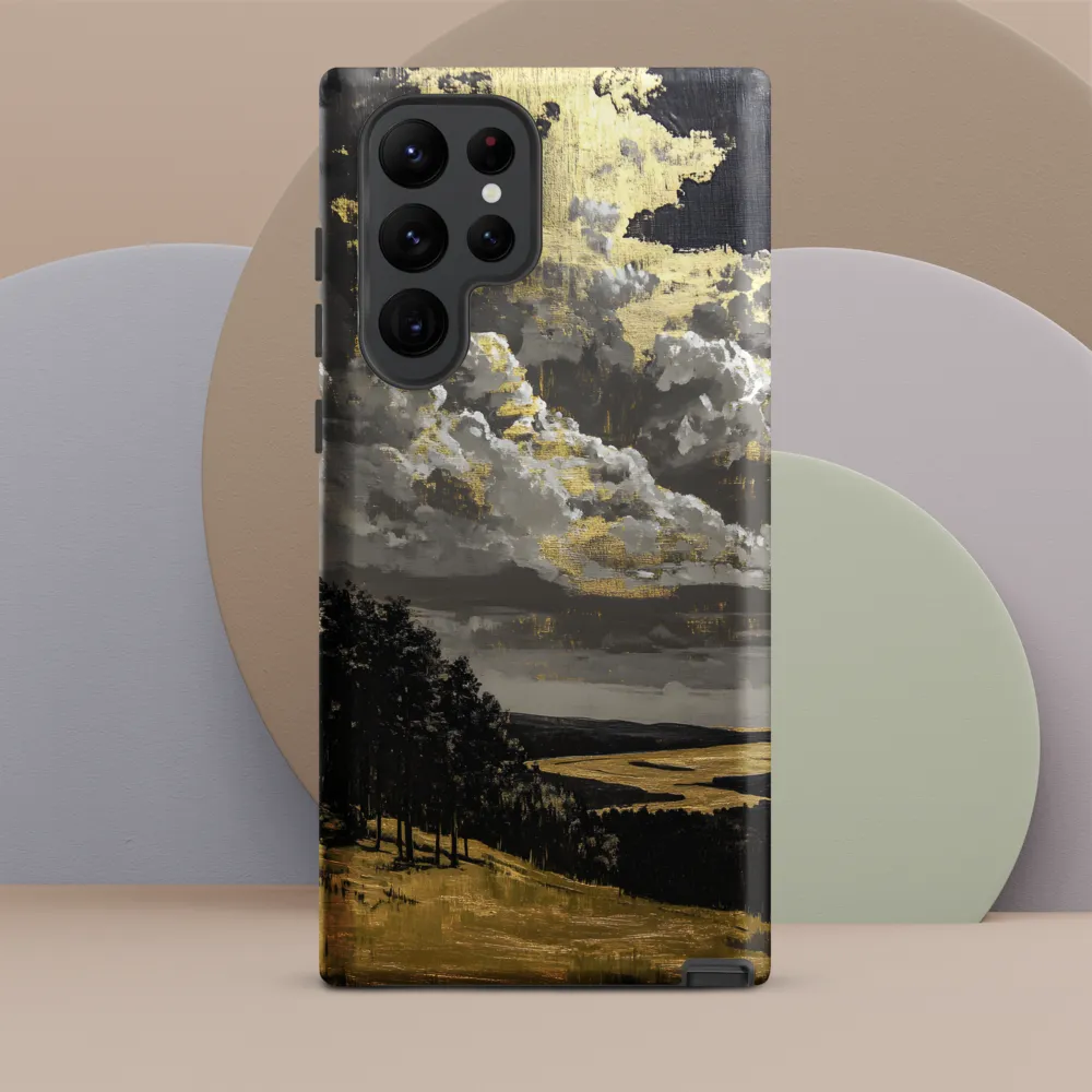 Golden Serenity in a Dramatic Sky | Phone Case |  S22 Ultra | Tough Case | Matte