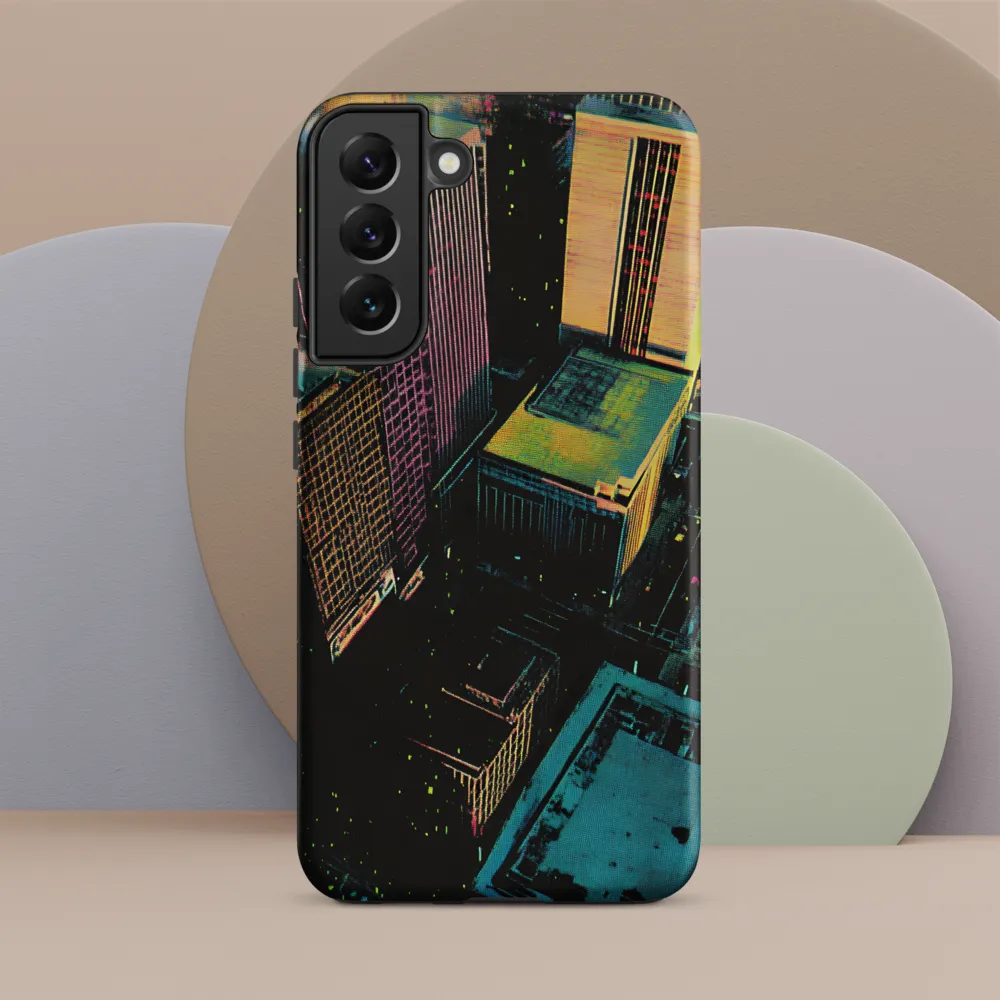 Neon Dreams: A City from Above