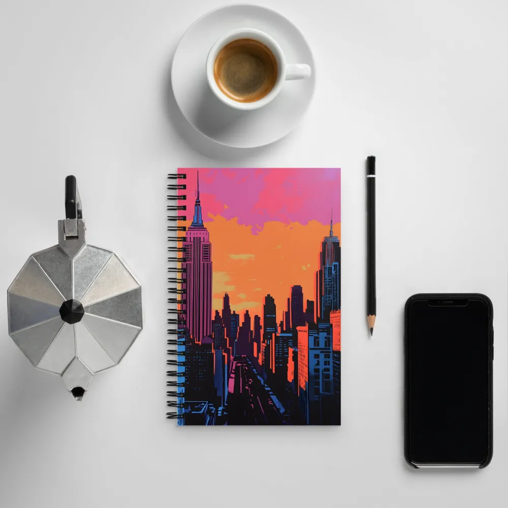 Sunset Over Skyscrapers | Spiral Notebook