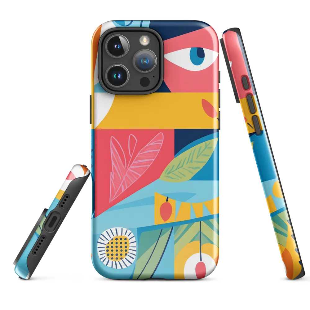 Vibrant Geometric Visage