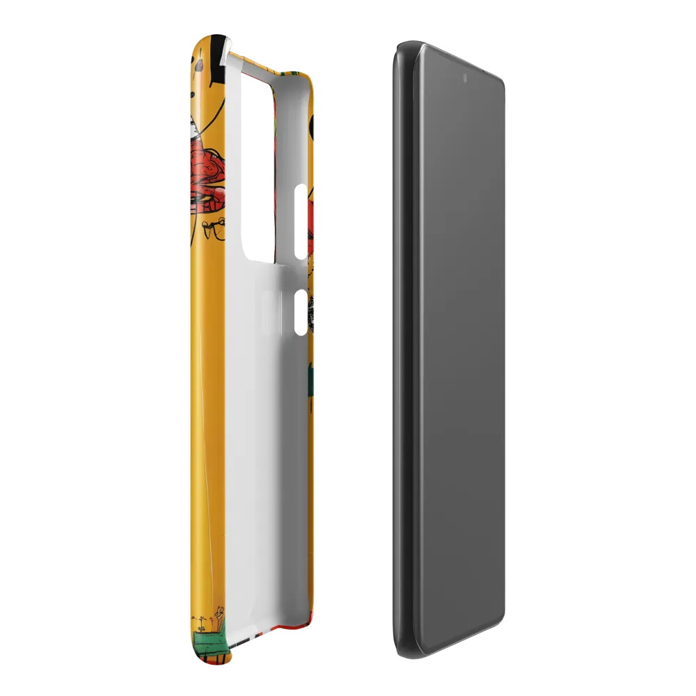 Whimsical Reflections: A Surreal Portrait | Phone Case |  S21 Ultra | Snap Case | Glossy
