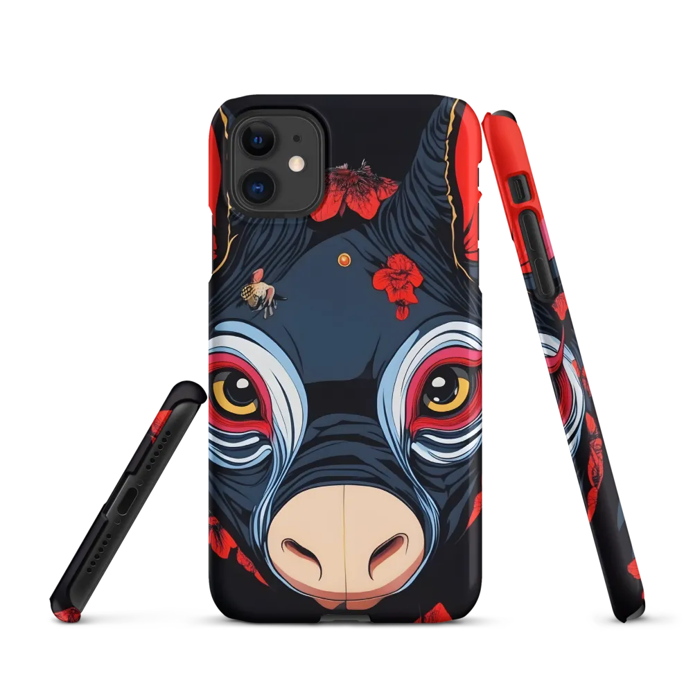 Mystical Bull with Floral Motifs