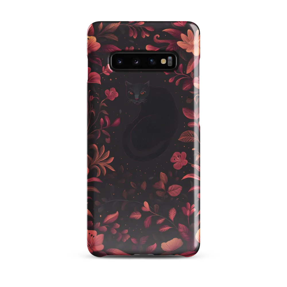 Enigmatic Feline Flora | Phone Case |  S10 Plus | Snap Case | Glossy