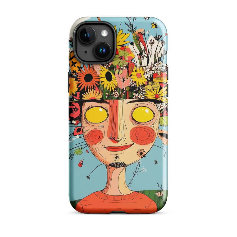 Whimsical Bloom | Phone Case |  15 Plus | Tough Case | Glossy
