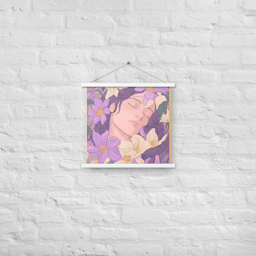 Harmony in Bloom | Poster With White Wood Hanger | 18″×18″