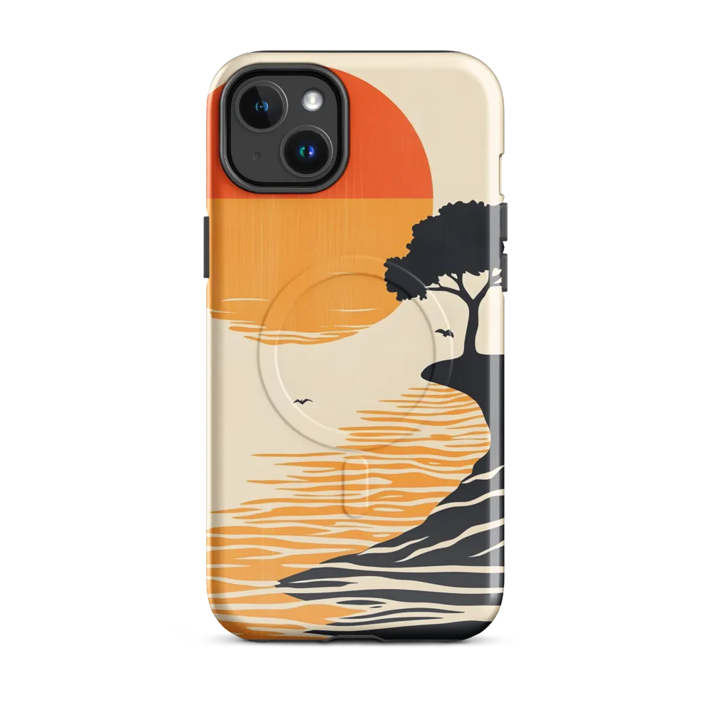 Serene Sunset | Phone Case |  14 Plus | MagSafe® Tough Case | Glossy