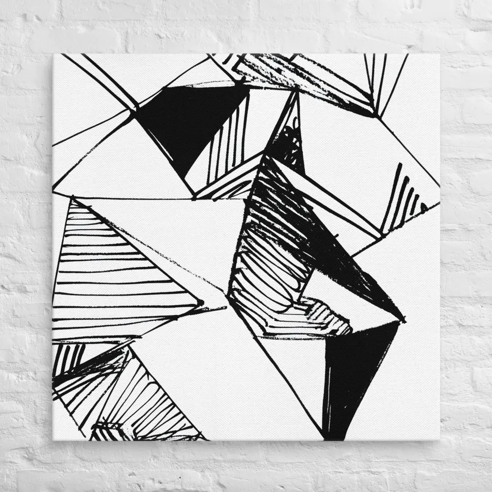 Dynamic Geometry in Ink | Canvas | 37″×37″