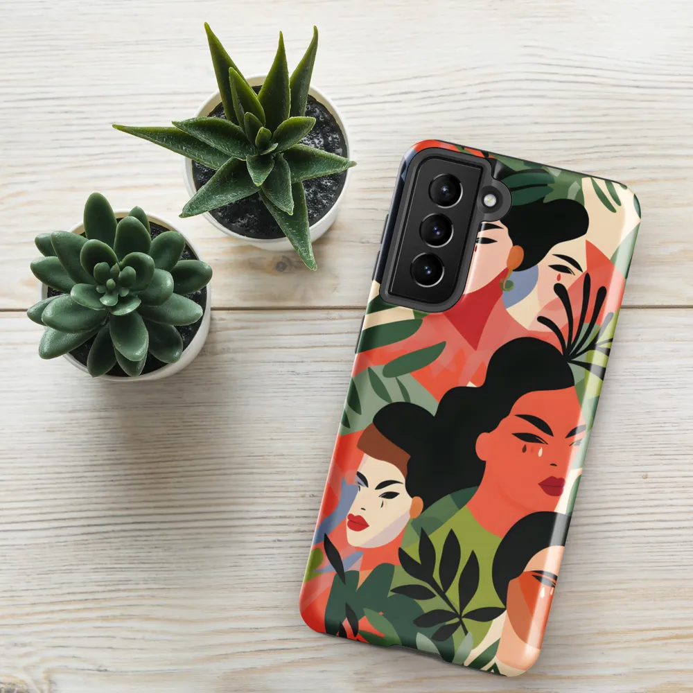 Harmony of Nature and Femininity | Phone Case |  S21 FE | Tough Case | Glossy