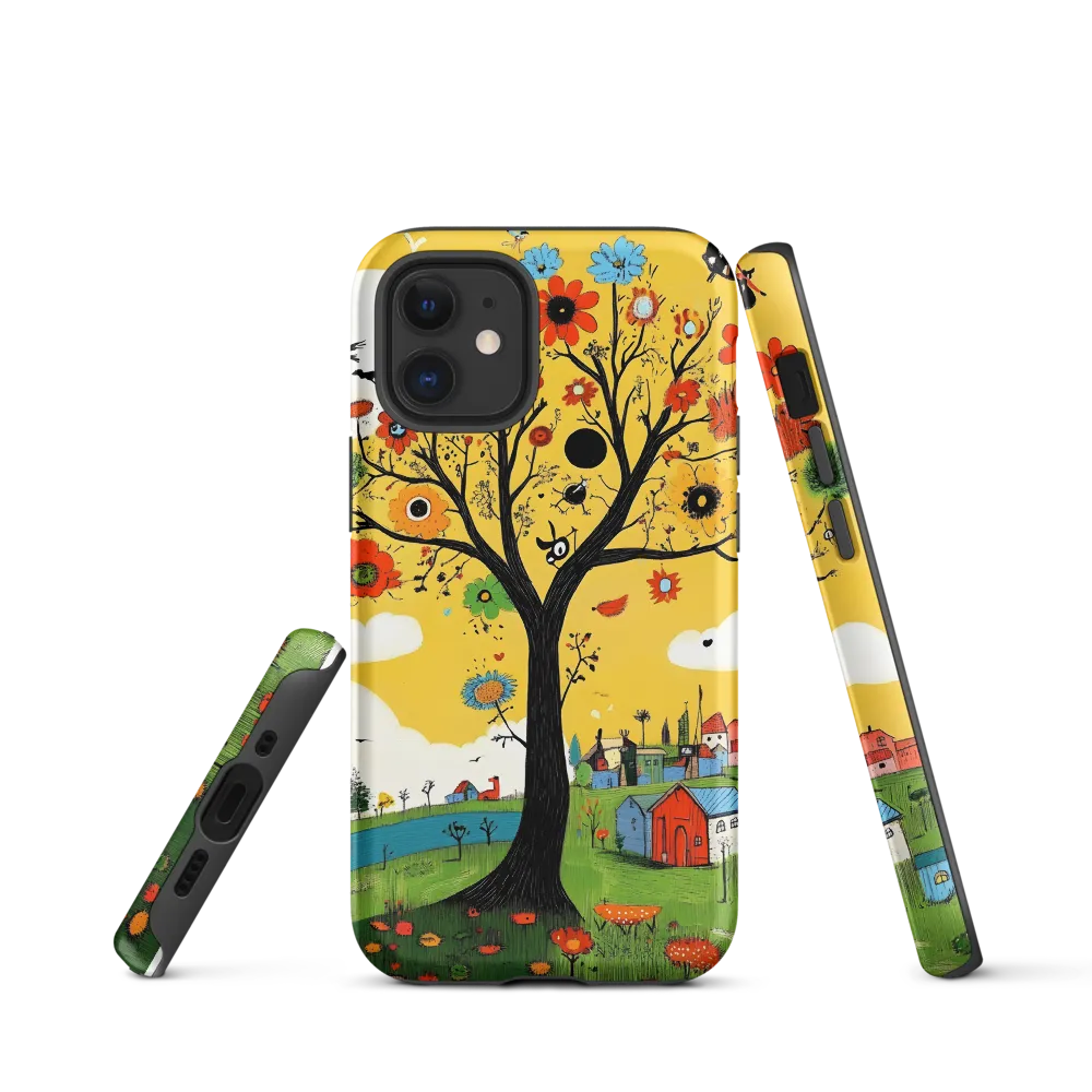 Whimsical Blooms of Life | Phone Case |  12 mini | Tough Case | Matte