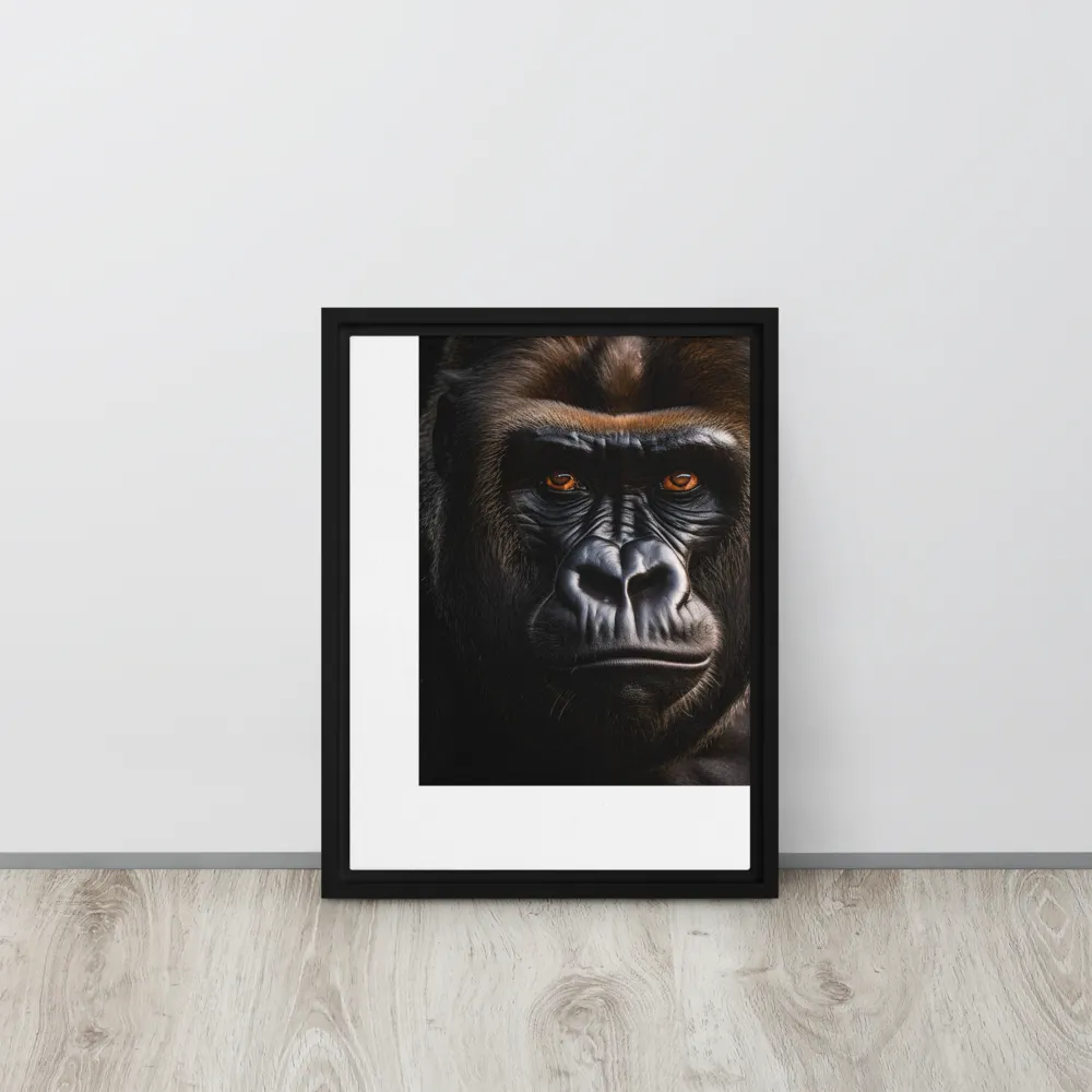 Majestic Gaze | Canvas with Black Frame | 12″×16″