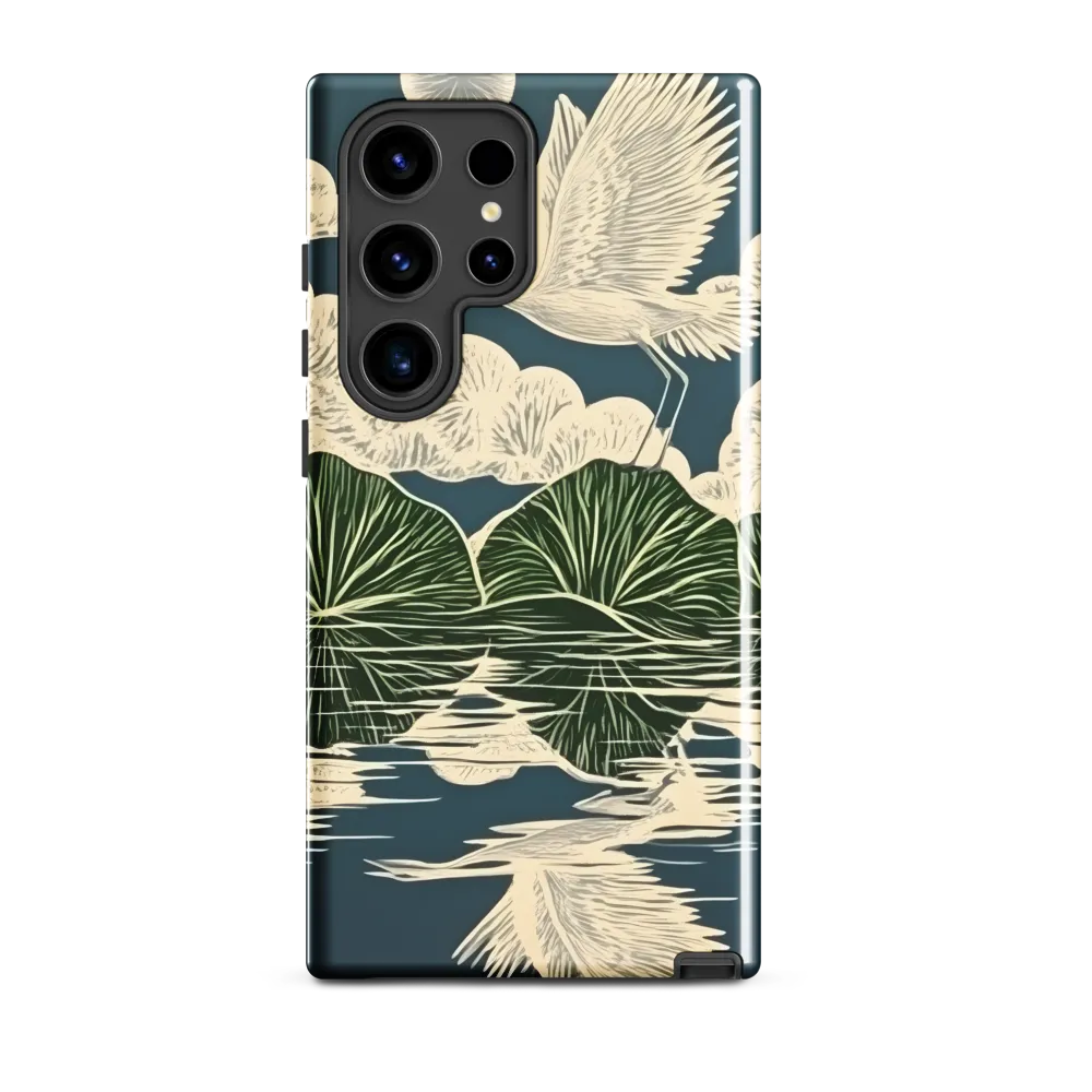 Ethereal Flight Over Water Lilies