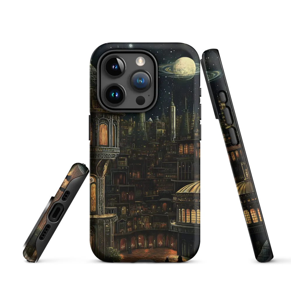 Celestial Enigma: A Surreal Cityscape