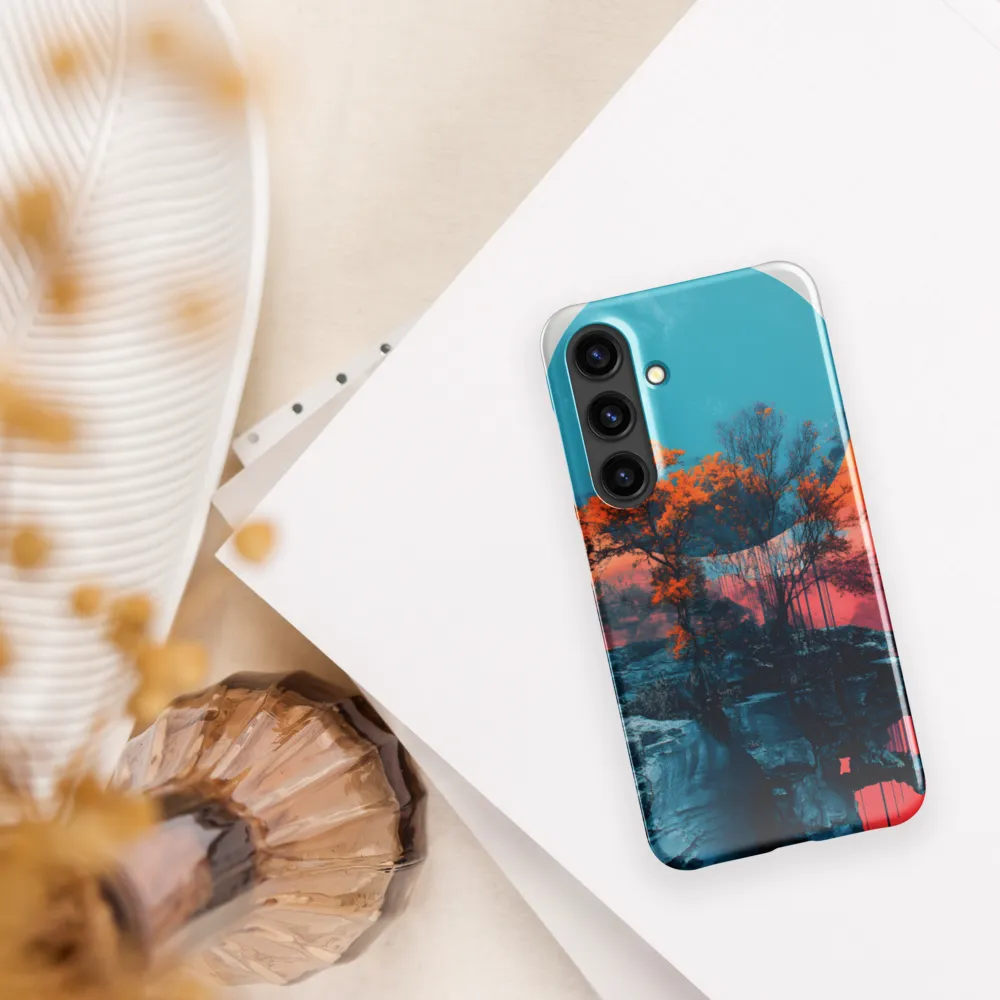 Ethereal Landscapes: A Dance of Color and Form | Phone Case |  S24 | Snap Case | Glossy