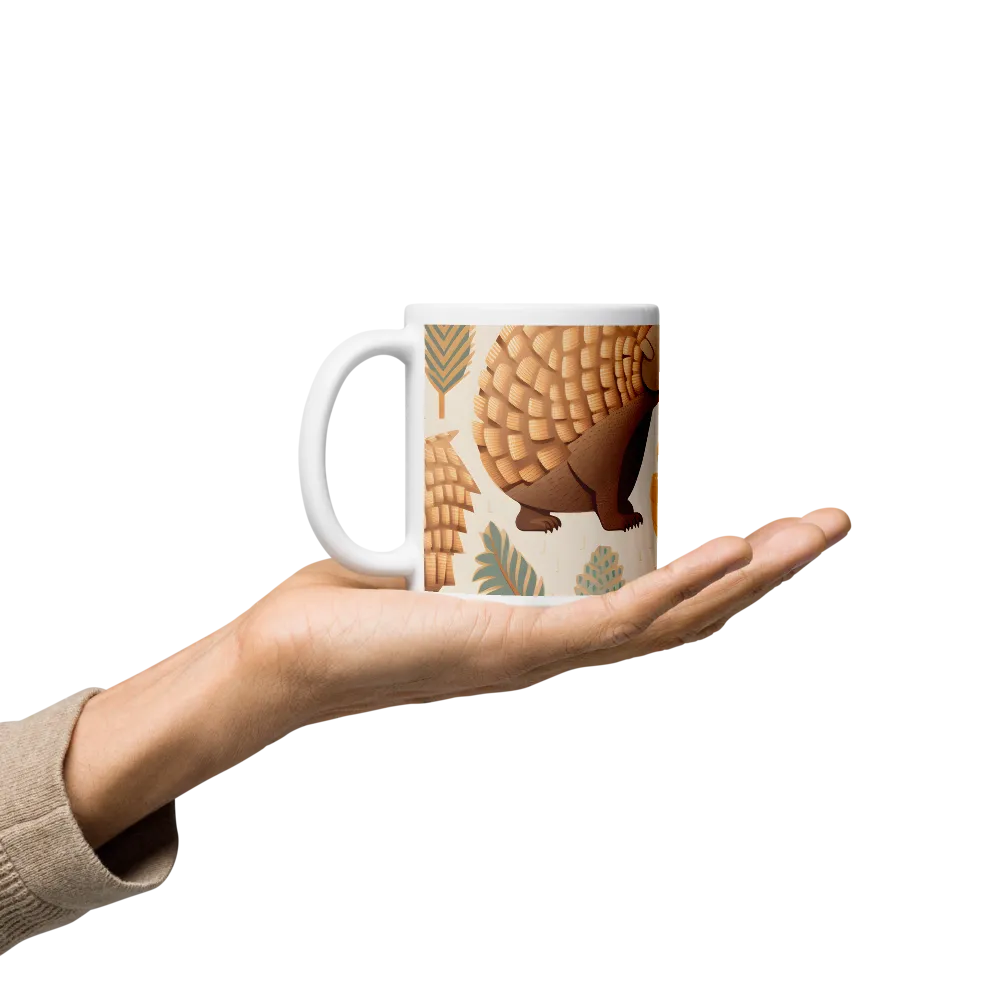 Pangolins in a Whimsical Habitat | Mugs | Multiple Sizes & Colors