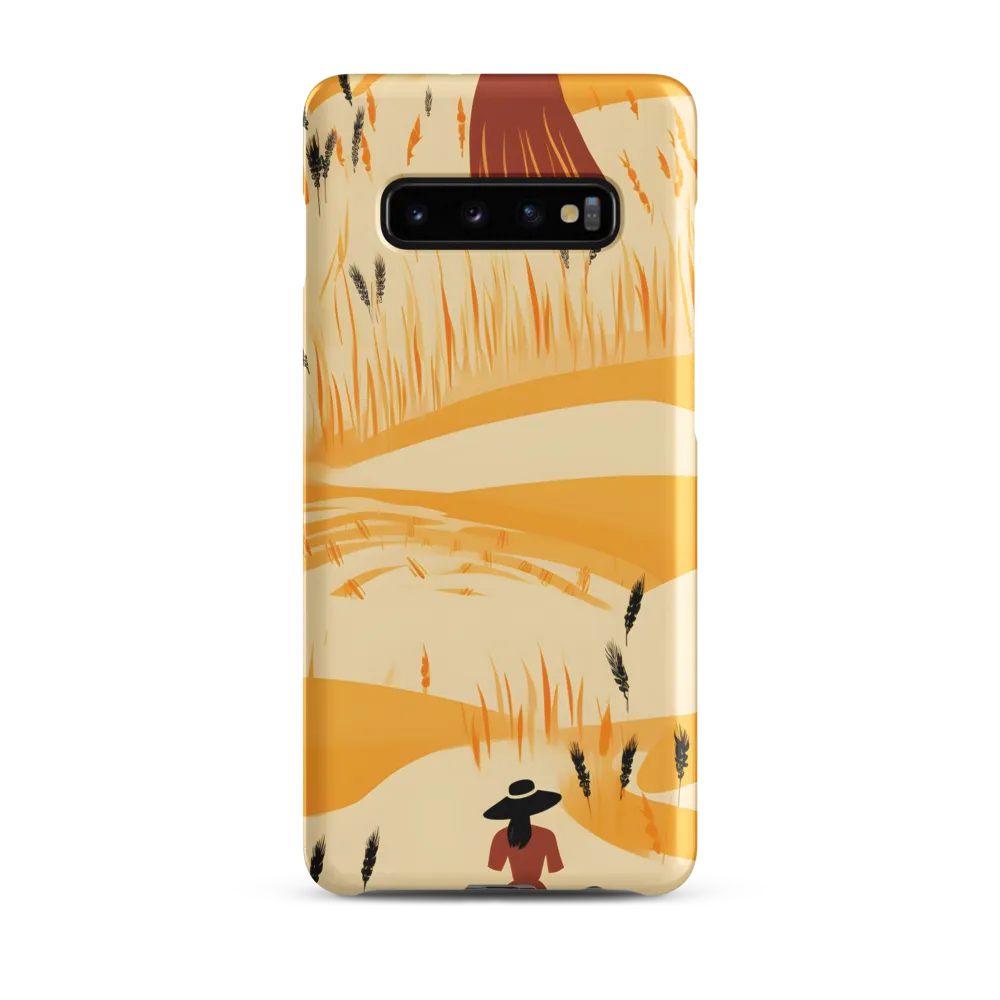 Embracing the Fields: A Floral Journey | Phone Case |  S10 Plus | Snap Case | Matte