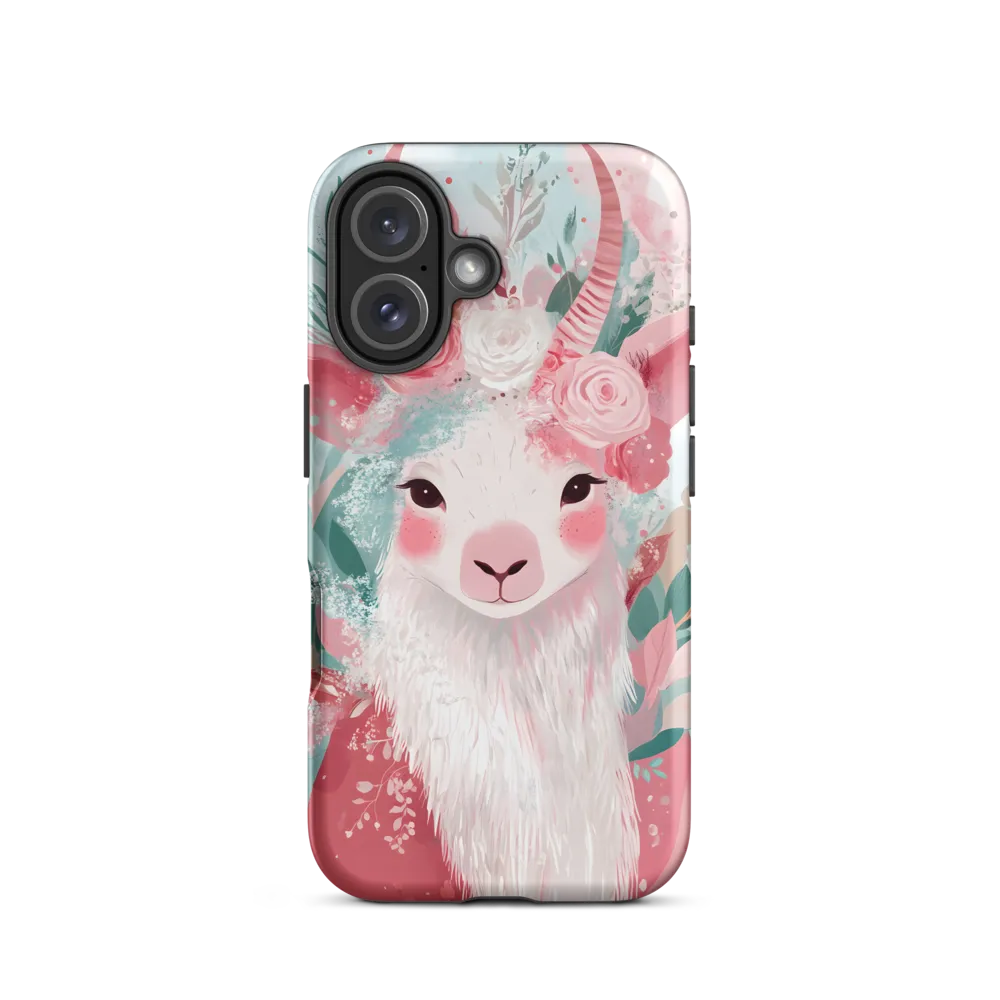 Spring Whimsy: The Floral Goat | Phone Case