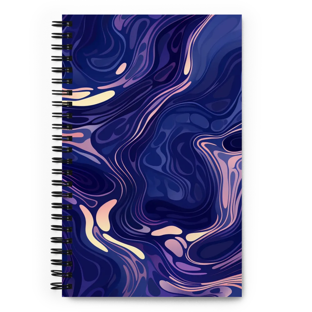 Serene Waves of Color | Spiral Notebook