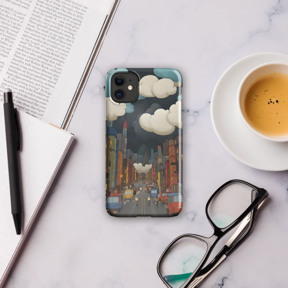Urban Symphony: A City Awakens at Dusk | Phone Case |  11 | Snap Case | Glossy