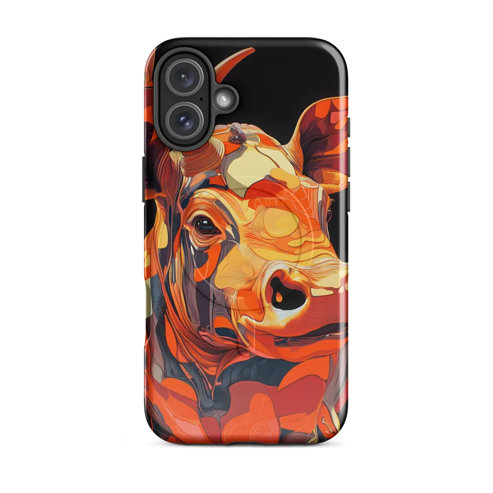 Modern Serenade: The Vibrant Cow