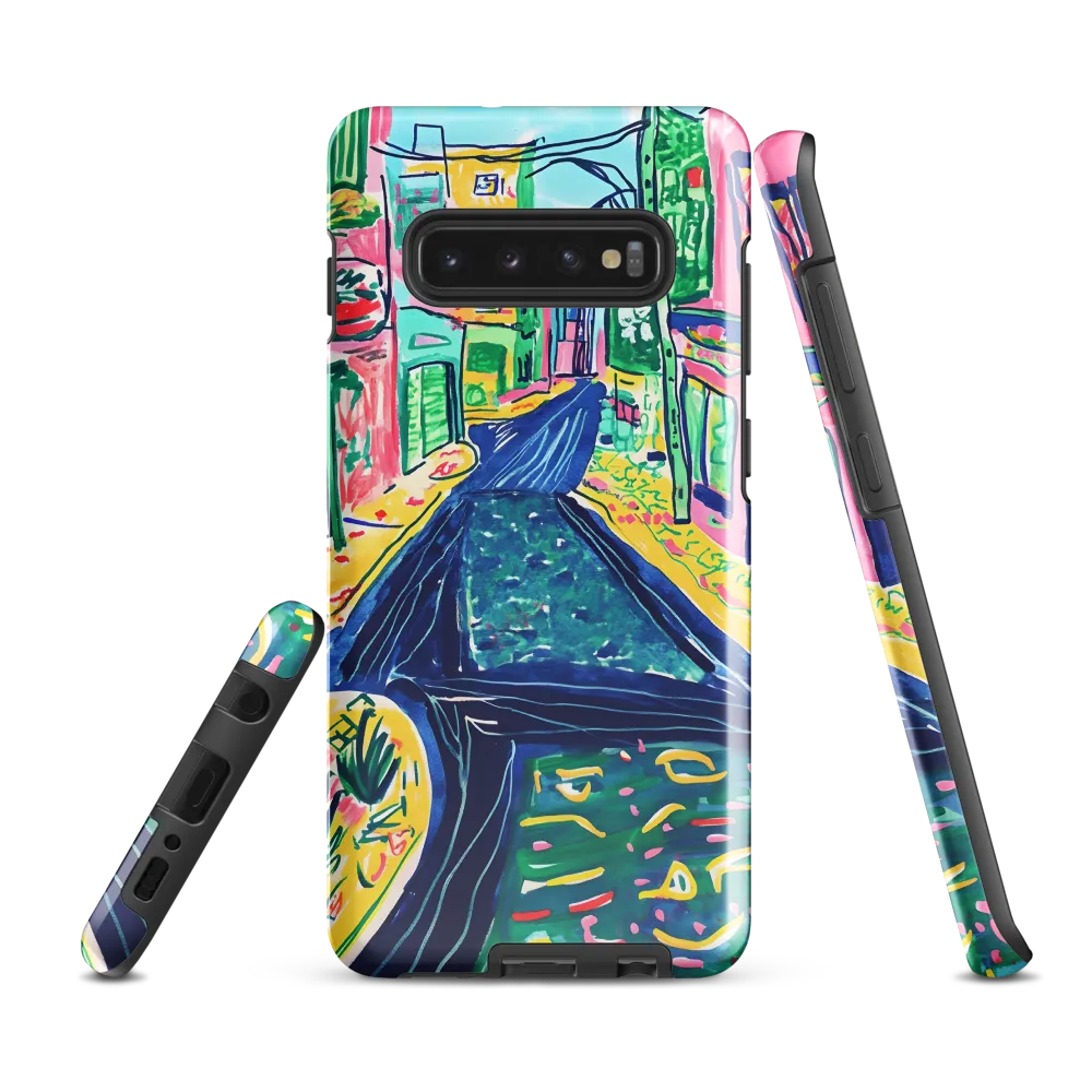 Dreamy Street in Vibrant Hues | Phone Case |  S10 Plus | Tough Case | Glossy