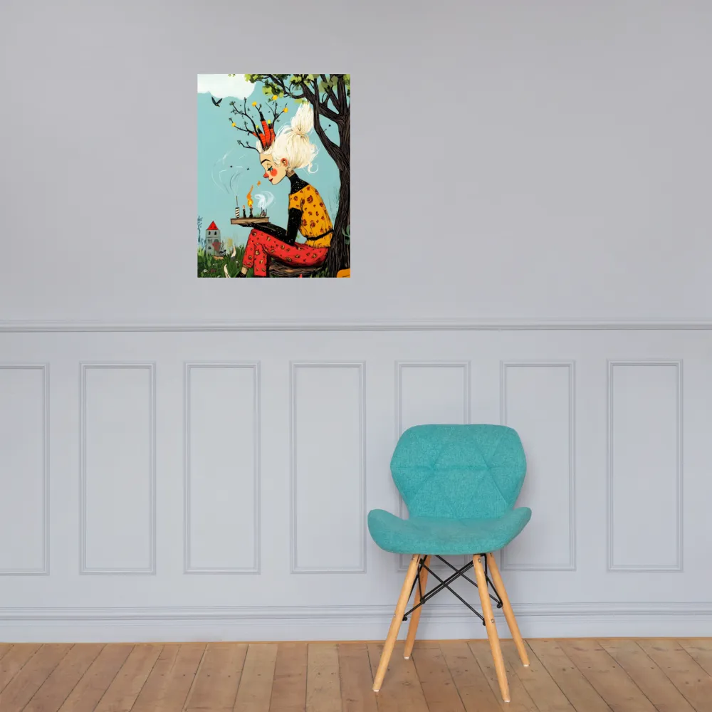 Whimsical Nature Girl | Poster | 18″×24″