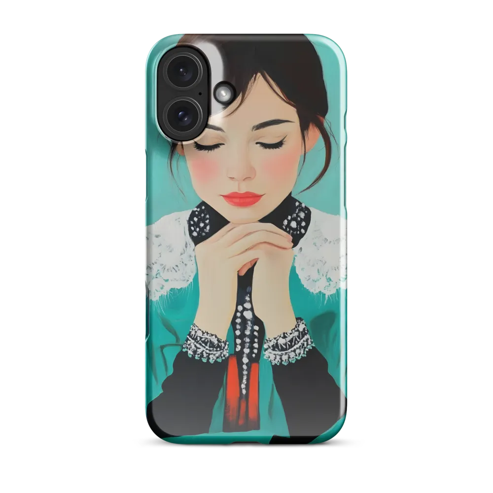 Serenity in Turquoise | Phone Case |  16 Plus | Snap Case | Glossy