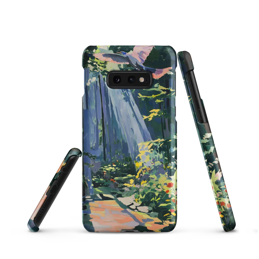 Flight of Light: A Serene Forest | Phone Case |  S10e | Snap Case | Matte