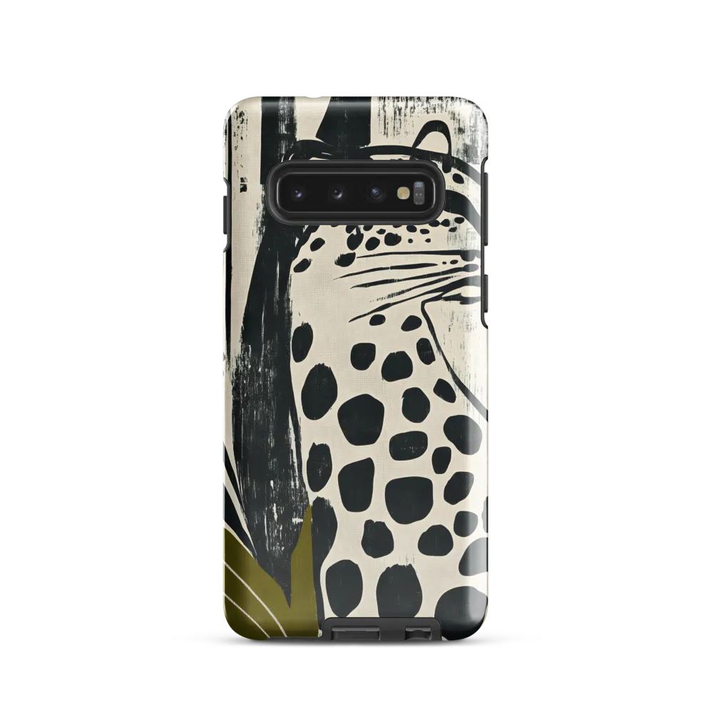 Leopard in Silhouette: A Modern Appeal | Phone Case |  S10 | Tough Case | Glossy