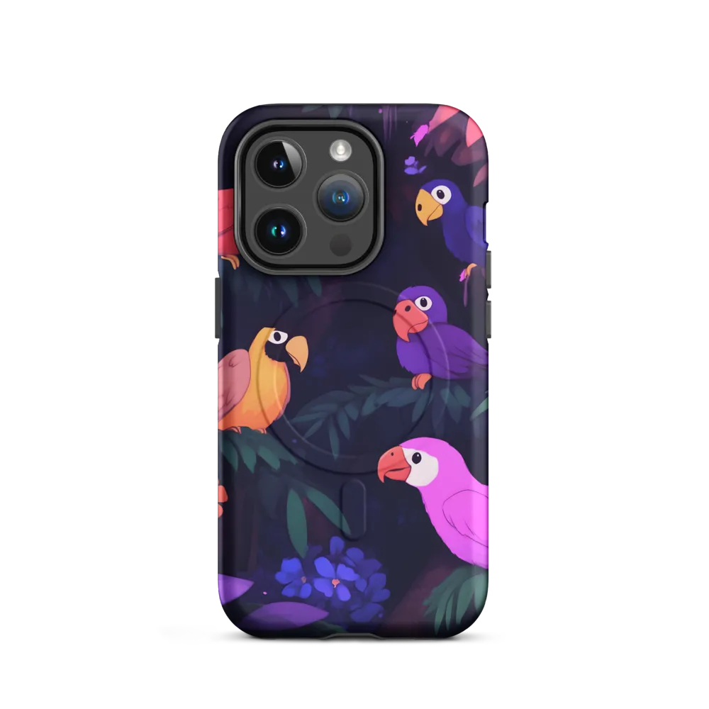 Tropical Parrot Playground | Phone Case |  14 Pro | MagSafe® Tough Case | Matte