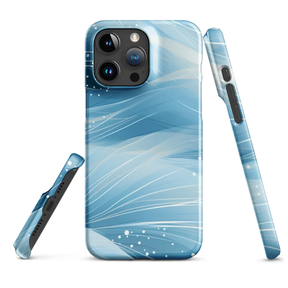 Ethereal Ocean Waves | Phone Case |  15 Pro Max | Snap Case | Glossy