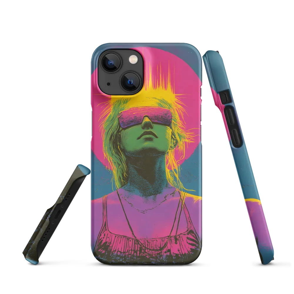 Neon Dreams: Portrait of a Modern Muse | Phone Case |  14 | Snap Case | Matte