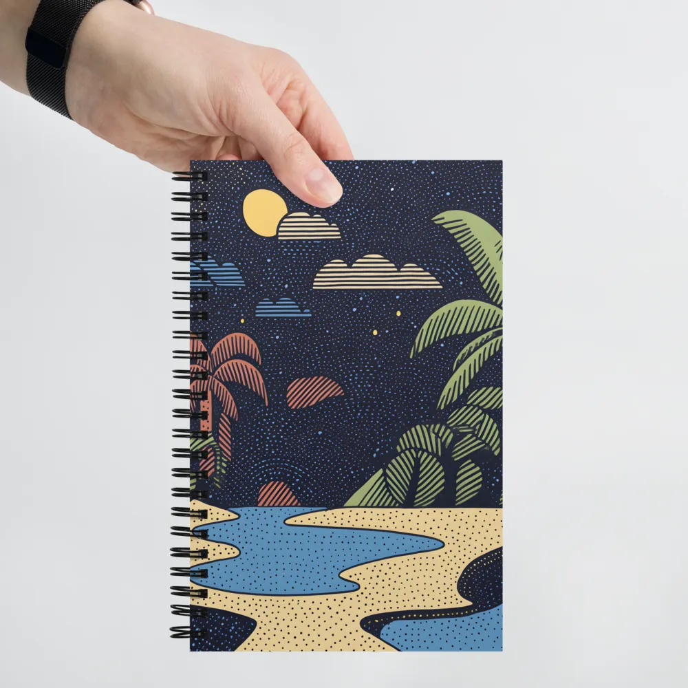 Whimsical Nightscape | Spiral Notebook