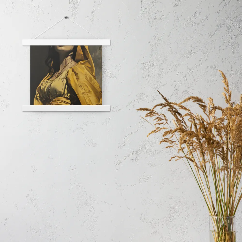 Veiled Confidence | Poster With White Wood Hanger | 10″×10″