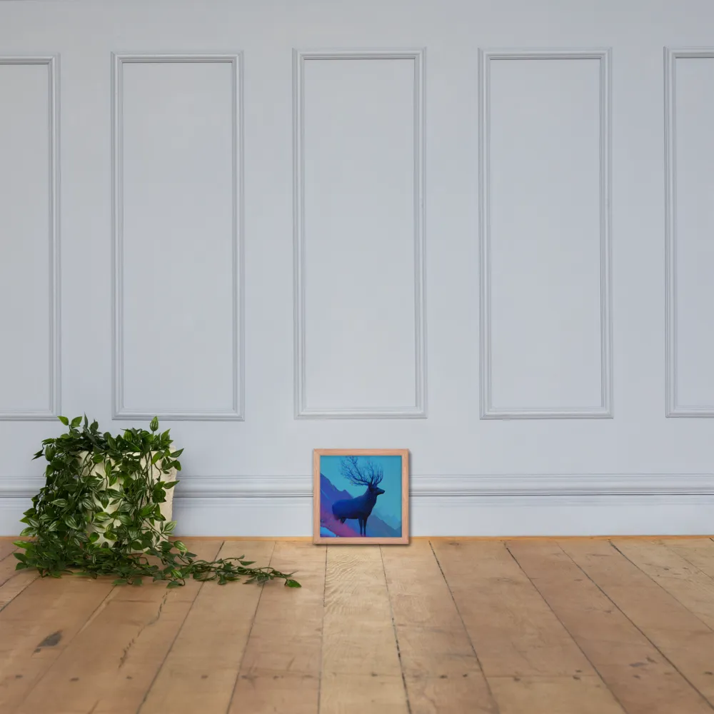 Ethereal Harmony | Poster with Red oak Frame | 10″×10″
