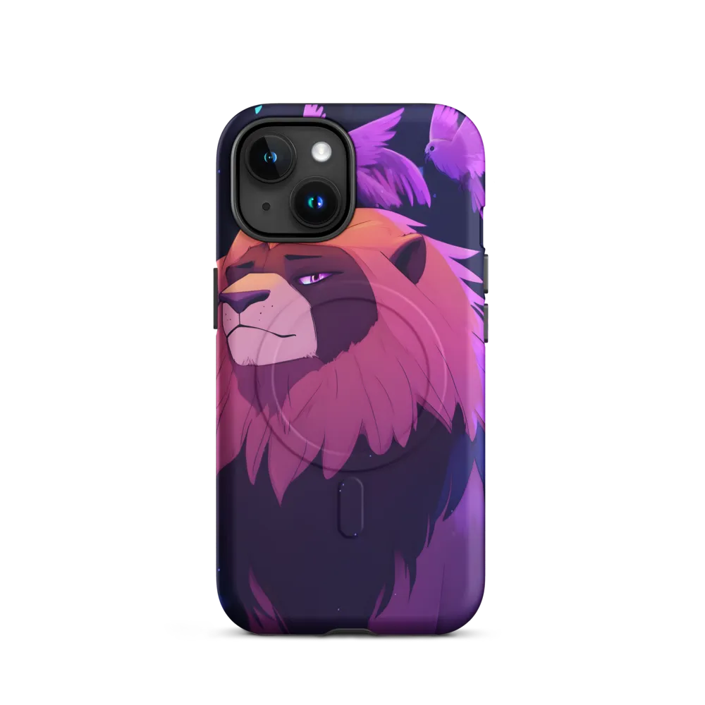 Regal Serenity: The Majestic Lion | Phone Case |  15 | MagSafe® Tough Case | Matte