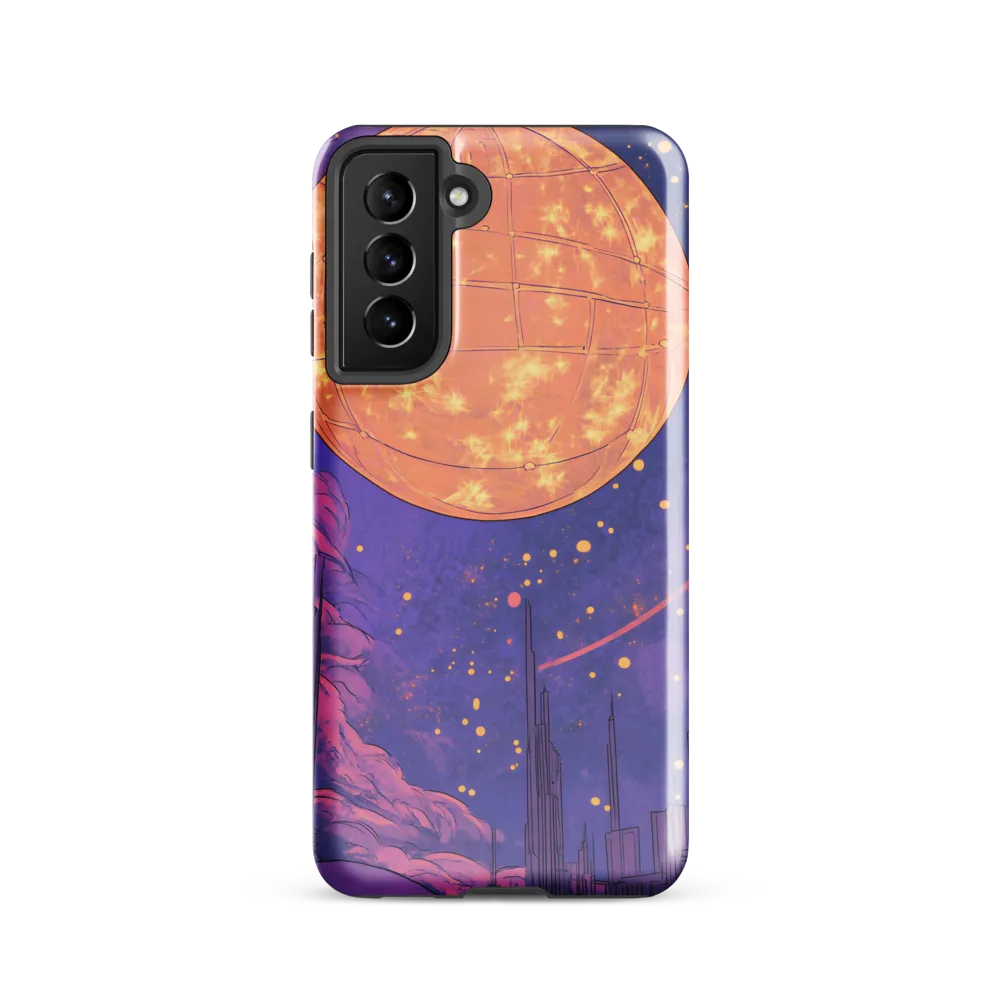 Celestial Cityscape: A Dance of Colors