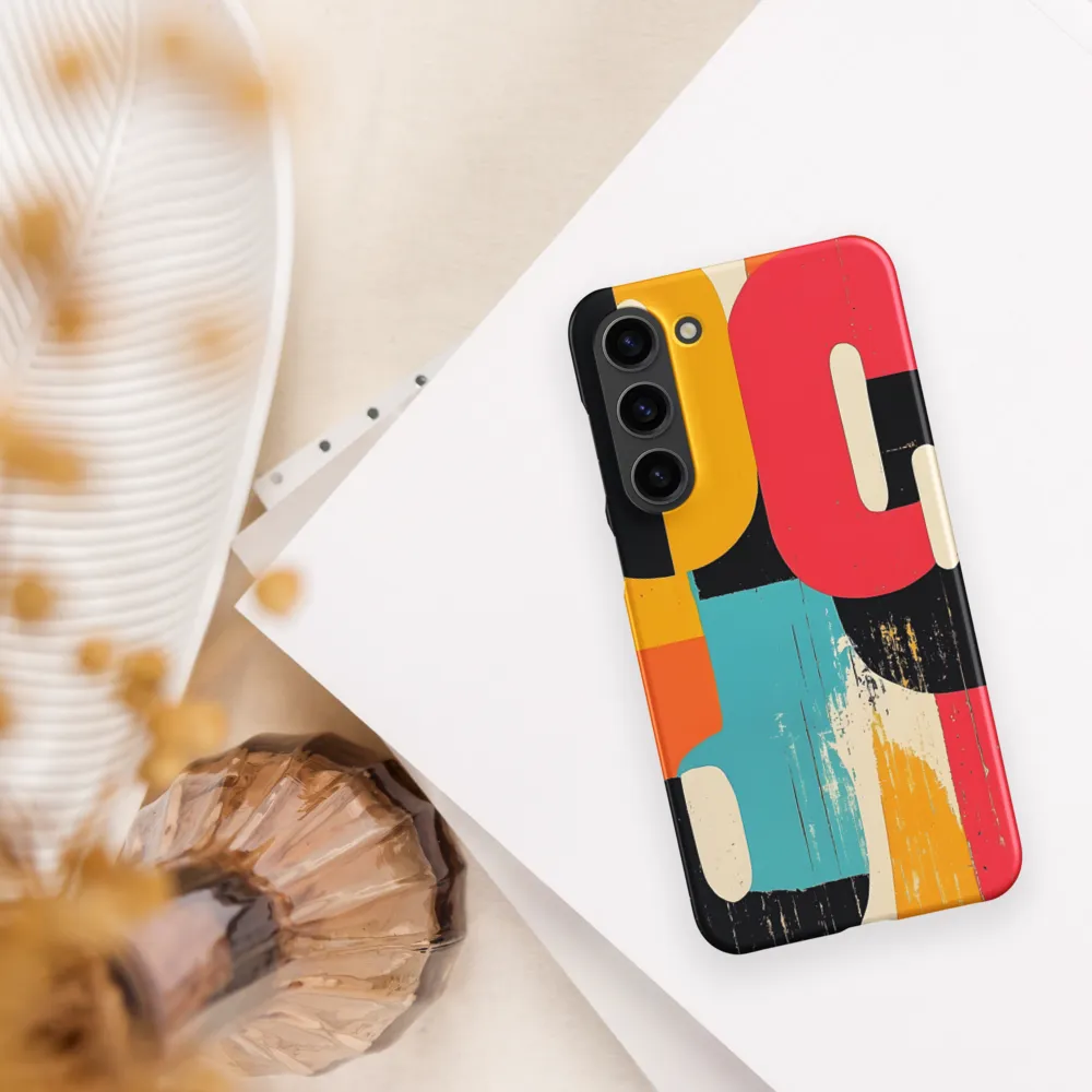Colorful Curves: Numbers in Harmony | Phone Case |  S23 Plus | Snap Case | Matte