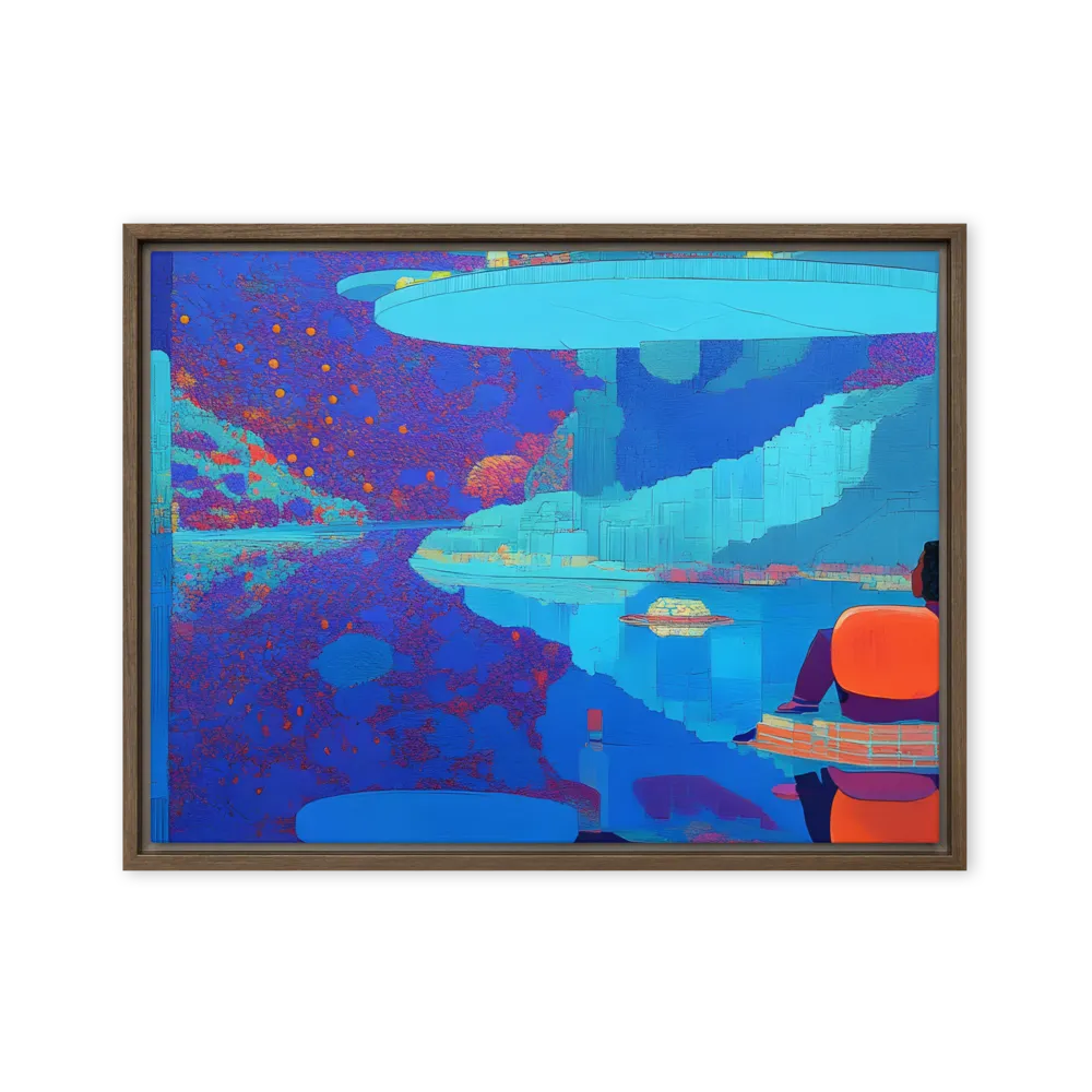 Reflections of Serenity | Canvas with Brown Frame | 18″×24″