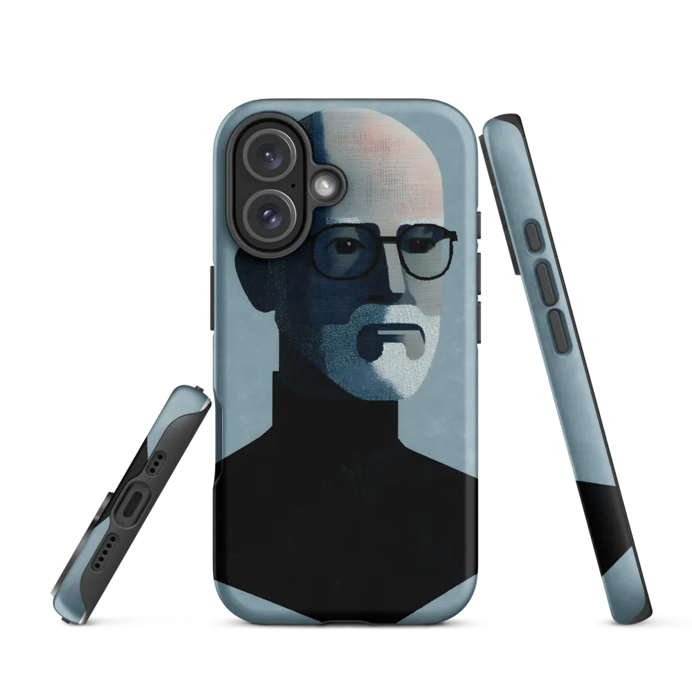 Minimalist Portrait of a Modern Man | Phone Case