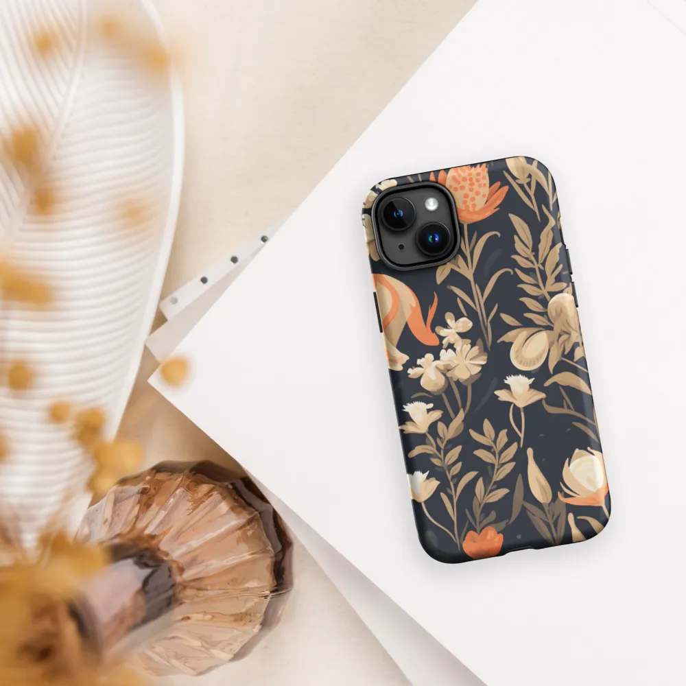 Floral Harmony: A Dance in the Dark