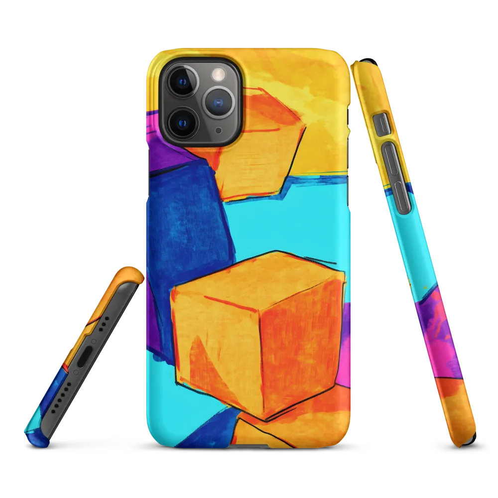 Playful Cubes in Vibrant Harmony | Phone Case |  11 Pro | Snap Case | Matte