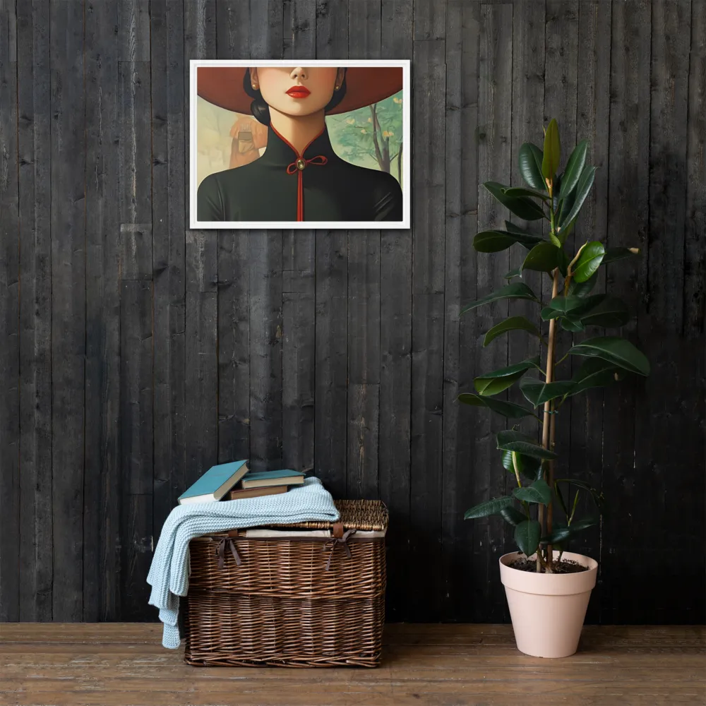 Elegance in Tranquility | Canvas with White Frame | 18″×24″