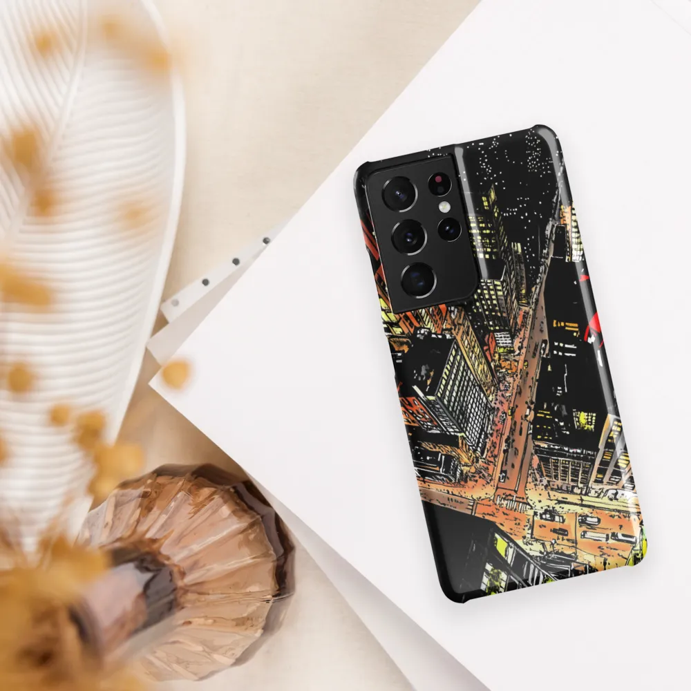 Urban Nightscape: A Bird's-eye View
