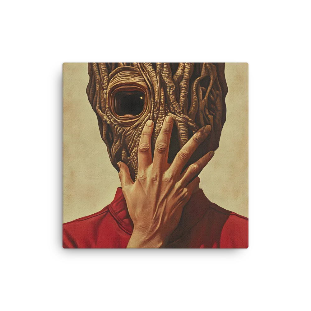 The Mask of Roots | Thin Canvas | 16″×16″