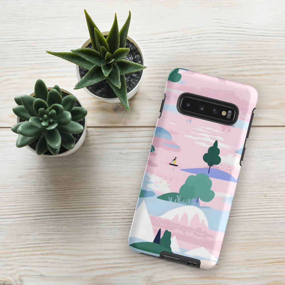 Whimsical Reflections: A Journey Through Landscapes | Phone Case |  S10 | Tough Case | Matte
