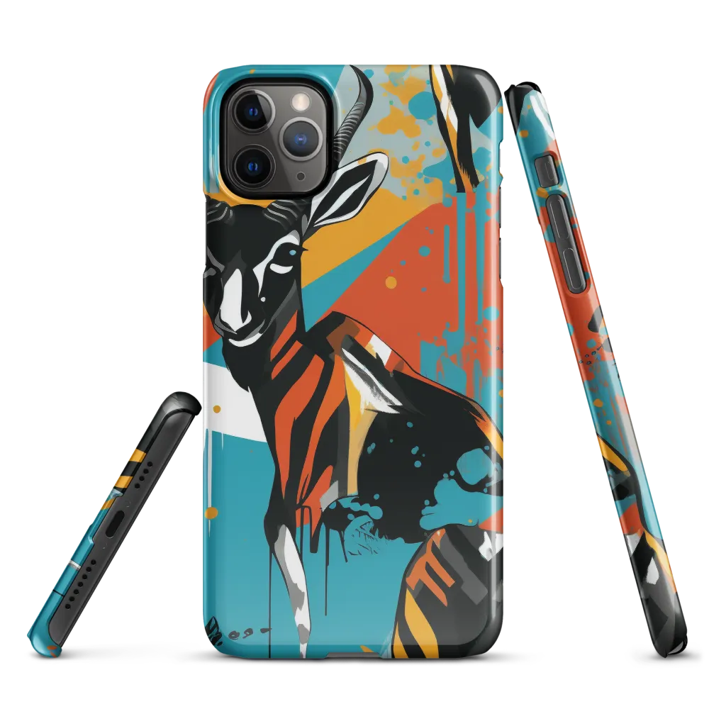 Dynamic Antelope in Vivid Abstract | Phone Case |  11 Pro Max | Snap Case | Glossy