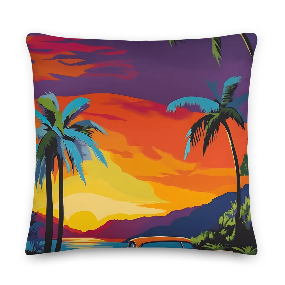 Sunset Drive | Pillow | 22″×22″