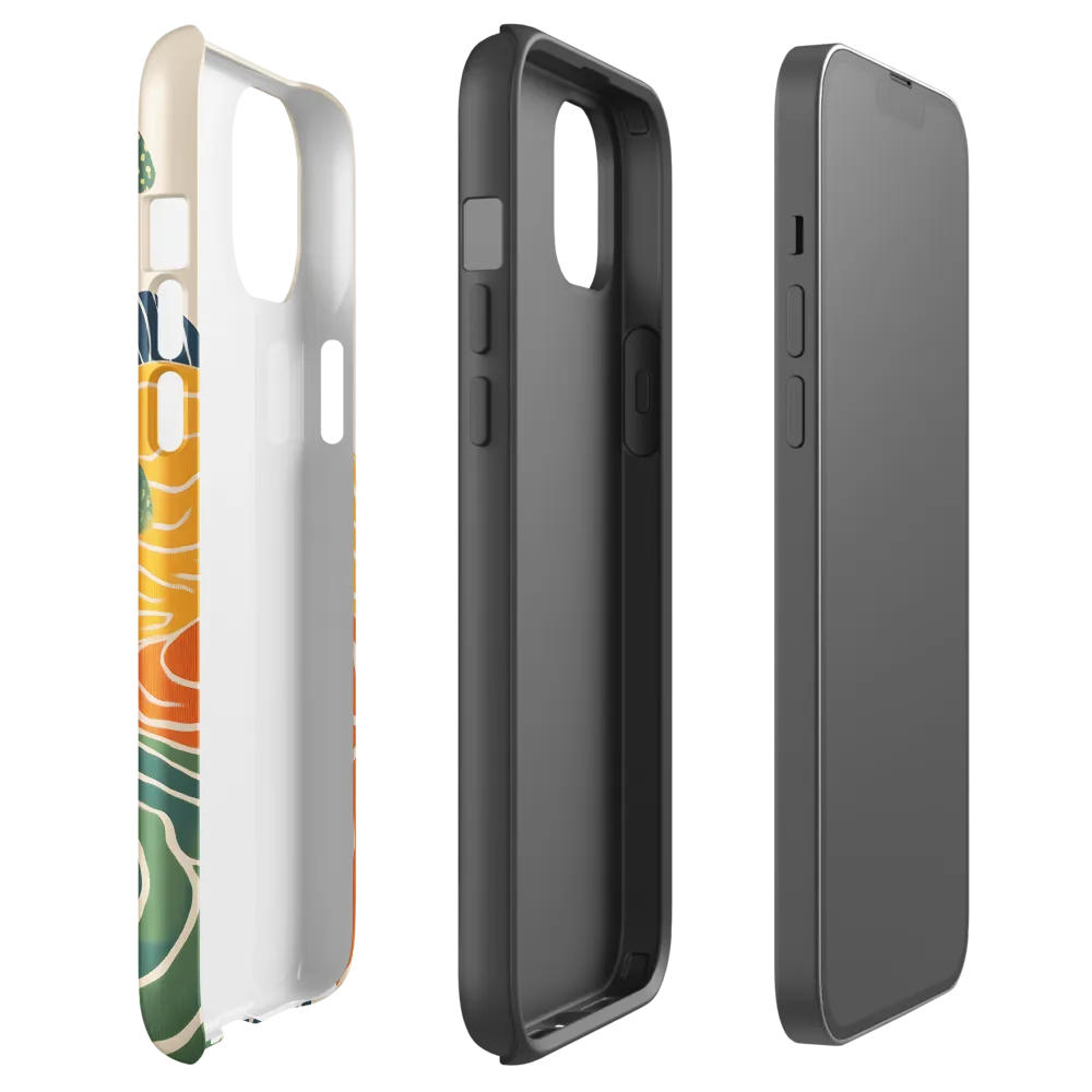 Waves of Serenity | Phone Case |  14 Plus | Tough Case | Glossy