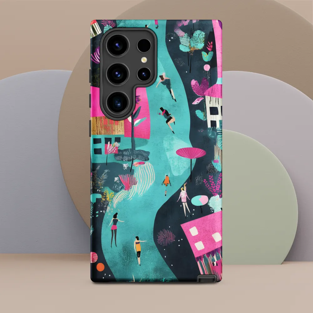 Whimsical Journey Through a Vibrant Landscape | Phone Case |  S24 Ultra | Tough Case | Matte