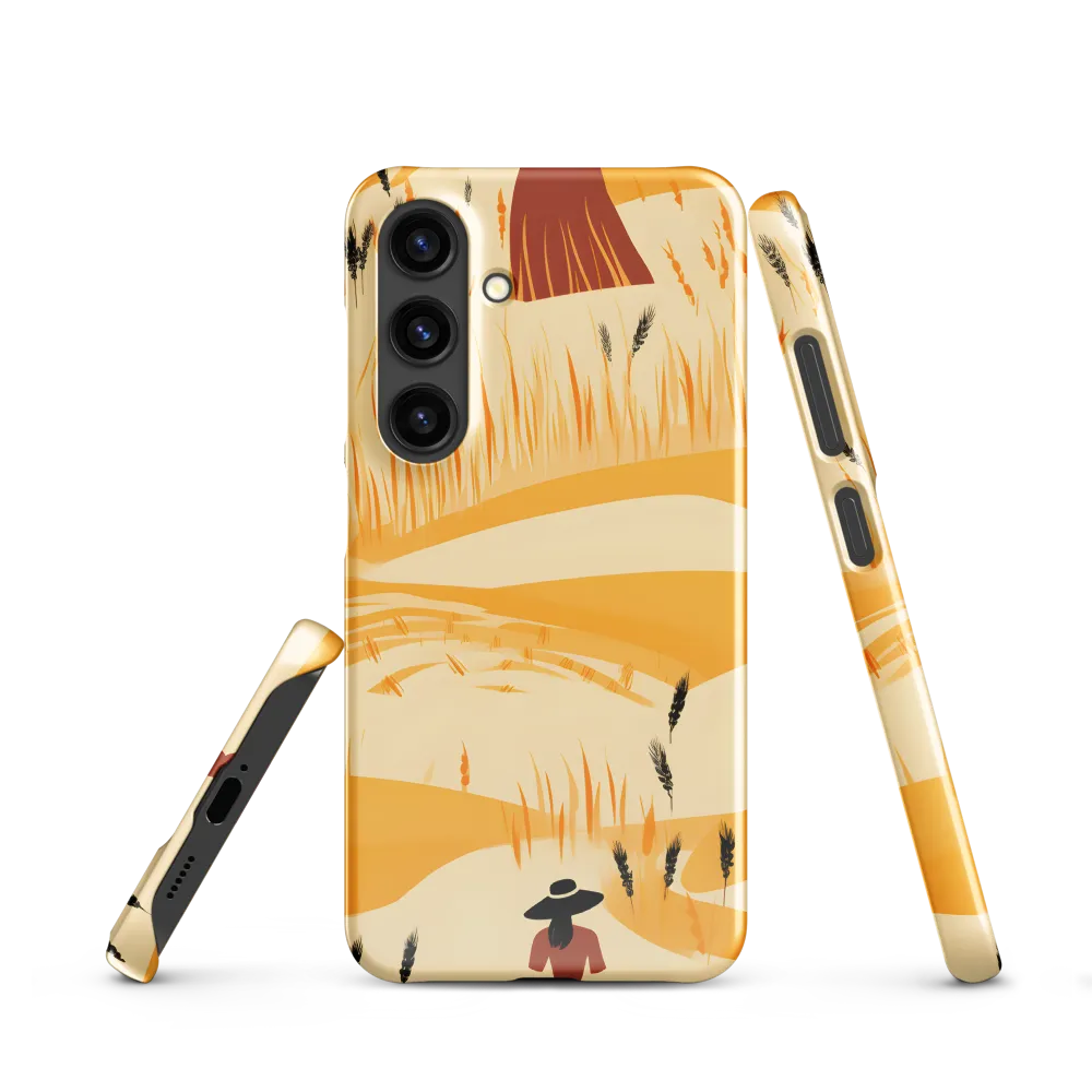 Embracing the Fields: A Floral Journey | Phone Case |  S24 | Snap Case | Glossy